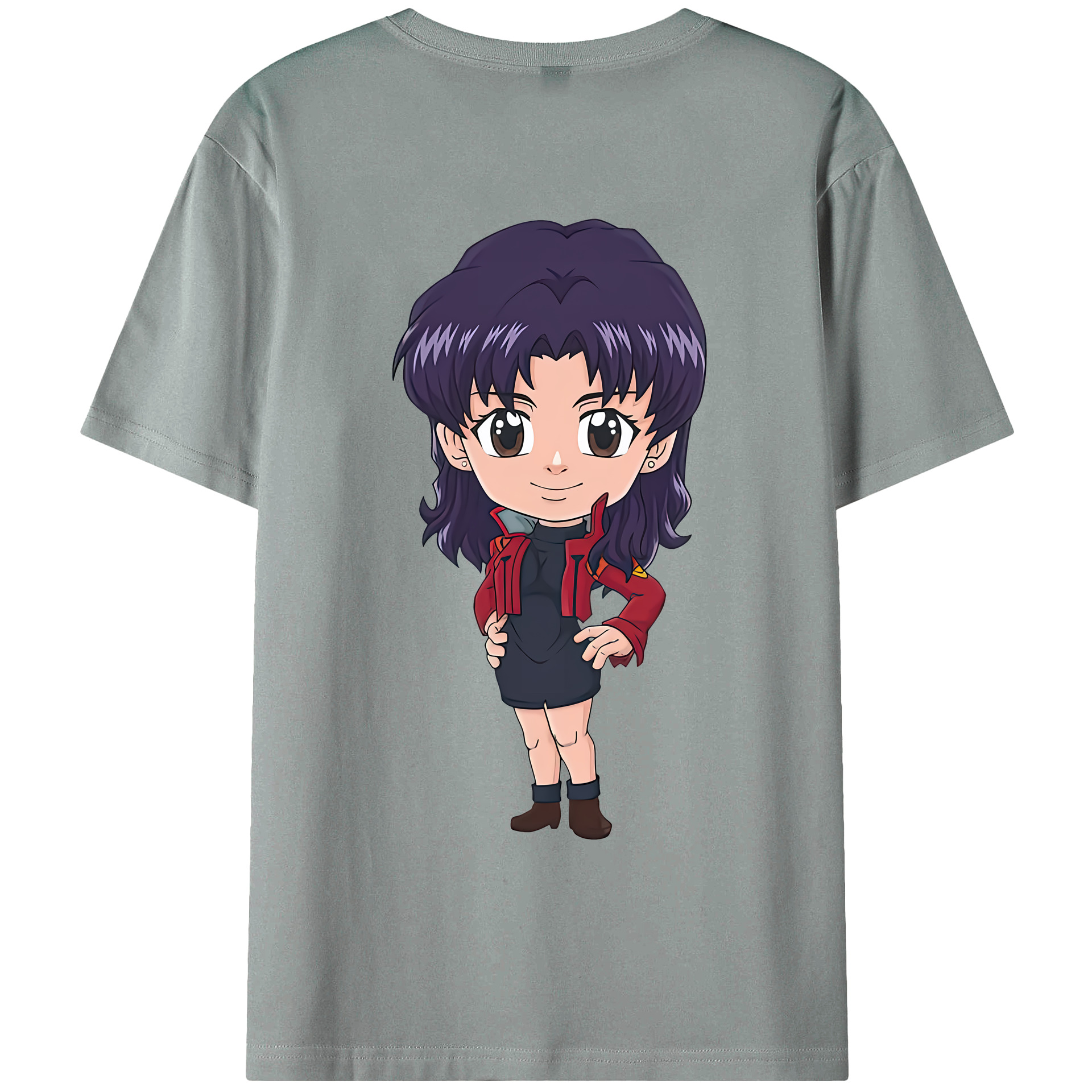 （画像用） EVA 新世紀エヴァンゲリオン 綿100％ メンズ半袖Tシャツ（バックプリント） 通気性